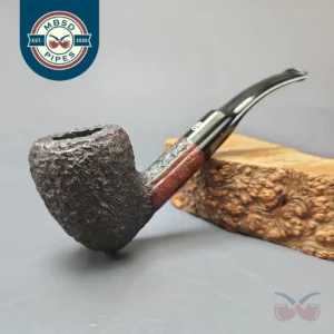 James Upshall Bark Group 6 Rusticated Acorn Dublin Estate Briar Pipe, Unsmoked