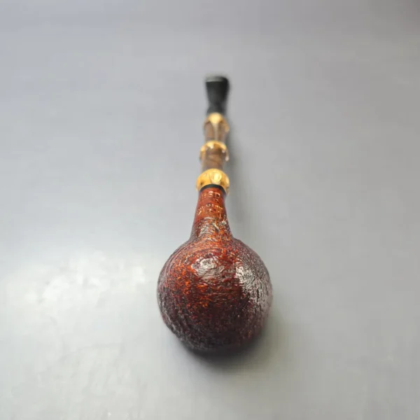 MBSD Briars Modern Masters 1 Sandblasted Peewit w/ Bamboo Briar Pipe, New - Image 8