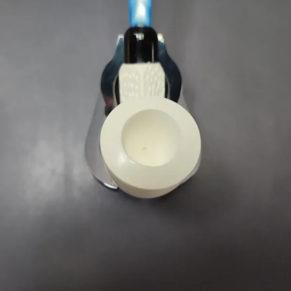 Partial Lattice Bent Dublin w/ Blue Stem & Case Estate Block Meerschaum Pipe, Unsmoked - Image 5