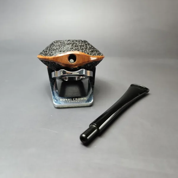 Kristiansen Y Rusticated Saucer Estate Briar Pipe, Unsmoked - Image 12