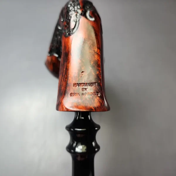 Nording Moss Partially Rusticated Freehand Estate Briar Pipe, Unsmoked - Image 10