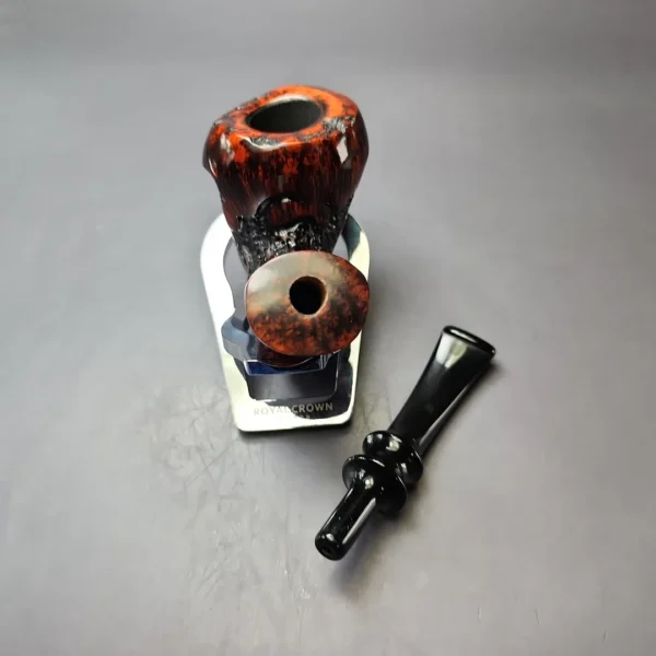 Nording Moss Partially Rusticated Freehand Estate Briar Pipe, Unsmoked - Image 11