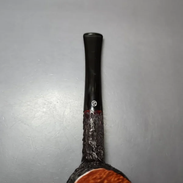 James Upshall Bark Group 6 Partially Rusticated Billiard Estate Briar Pipe, Unsmoked, 9mm - Image 6