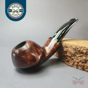 Nording Limited B Smooth Squat Tomato Estate Briar Pipe, Unsmoked
