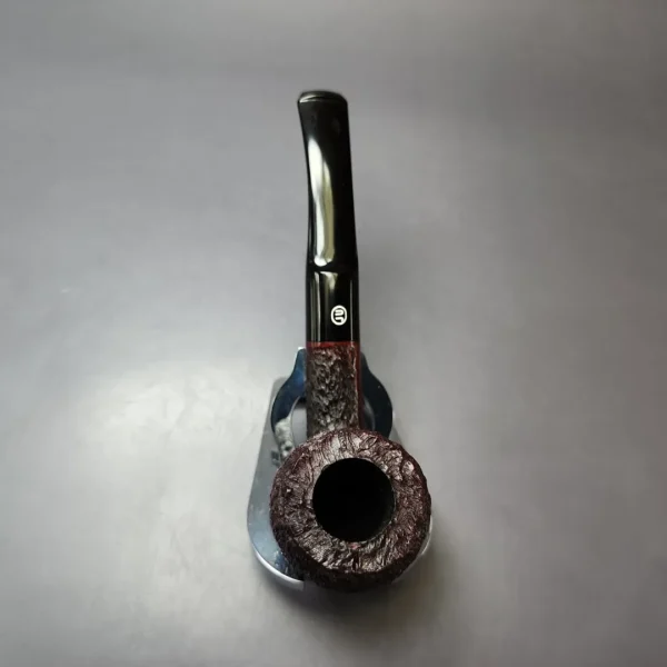 James Upshall Bark Group 6 Rusticated Acorn Dublin Estate Briar Pipe, Unsmoked - Image 6