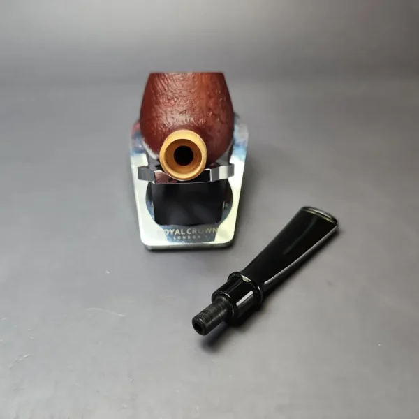 MBSD Briars by Piero Vitale Red Sandblasted Author w/ Boxwood Briar Pipe, New - Image 11