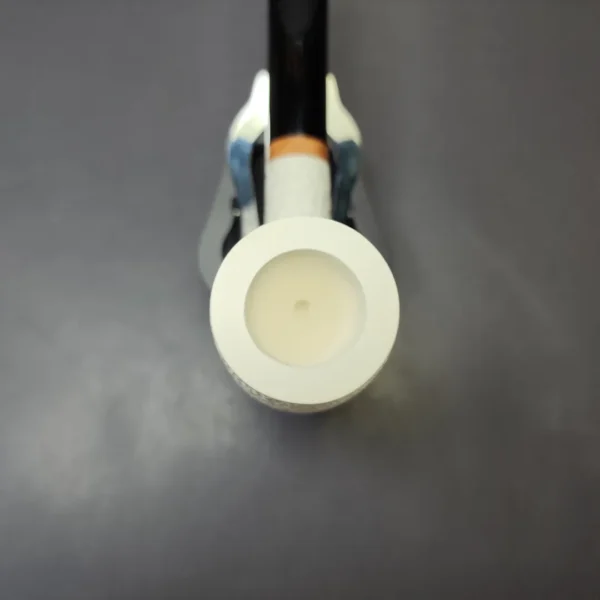 MBSD Meerschaum Deluxe Rusticated Billiard Block Meerschaum Pipe, New - Image 4