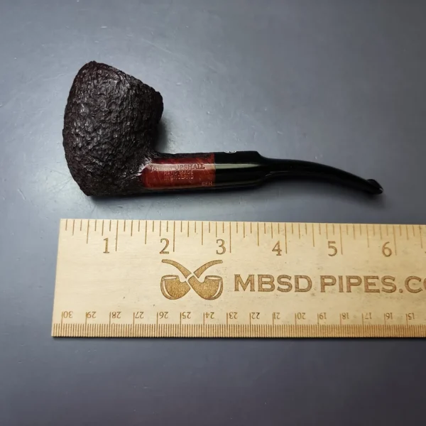 James Upshall Bark Group 6 Rusticated Acorn Dublin Estate Briar Pipe, Unsmoked - Image 8