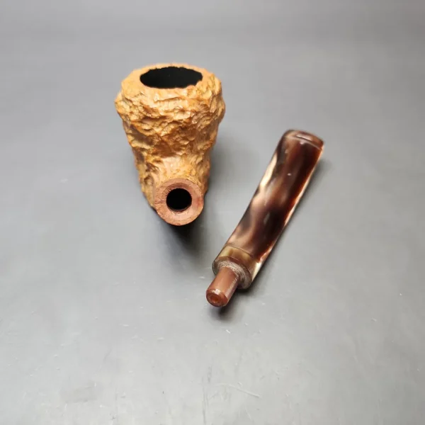 Tobacco Village 912 Rusticated Bent Dublin Estate Briar Pipe, Italian Estates - Image 10