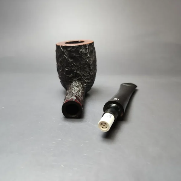 James Upshall Bark Group 6 Partially Rusticated Billiard Estate Briar Pipe, Unsmoked, 9mm - Image 13