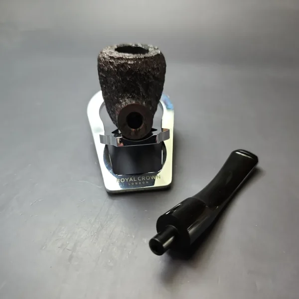 James Upshall Bark Group 6 Rusticated Acorn Dublin Estate Briar Pipe, Unsmoked - Image 11