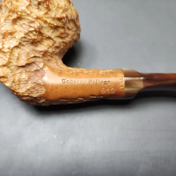 Tobacco Village 912 Rusticated Bent Dublin Estate Briar Pipe, Italian Estates - Image 11
