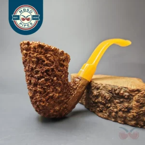 Don Carlos Rusticated Saxophone Dublin Estate Briar Pipe, Italian Estates