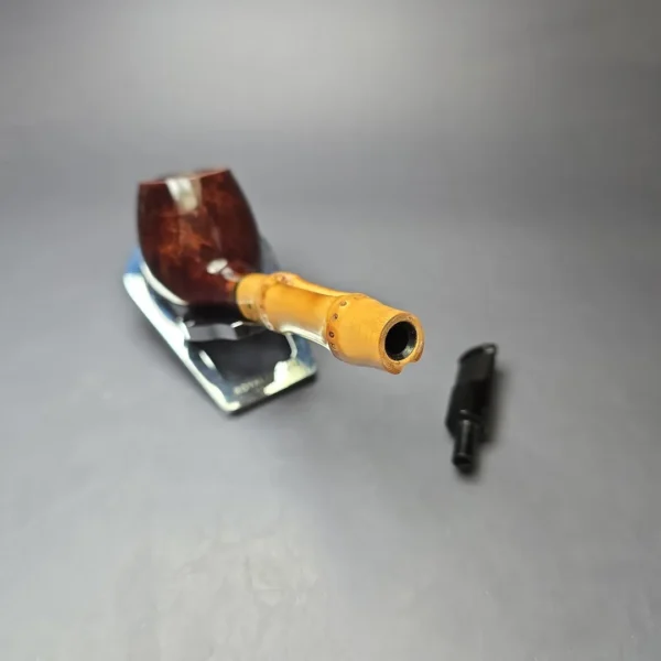 Dunhill 2006 Bruyere 5101 Smooth Apple w/ Bamboo Estate Briar Pipe, English Estates - Image 11