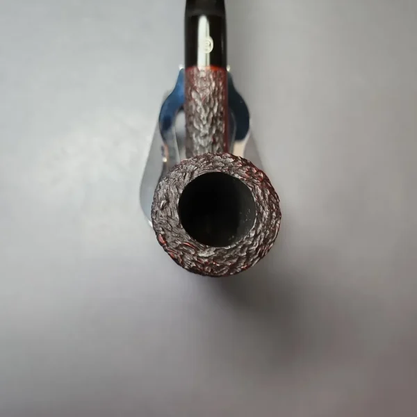 James Upshall Bark Group 5 Rusticated Dublin Estate Briar Pipe, Unsmoked - Image 4