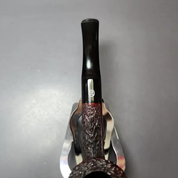 James Upshall Bark Group 5 Rusticated Dublin Estate Briar Pipe, Unsmoked - Image 5