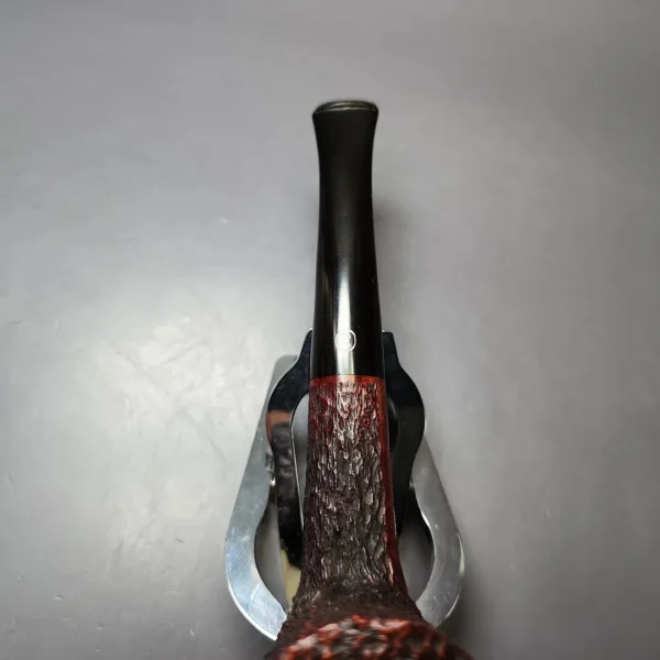 James Upshall Bark Group 6 Rusticated Zulu Estate Briar Pipe, Unsmoked - Image 6