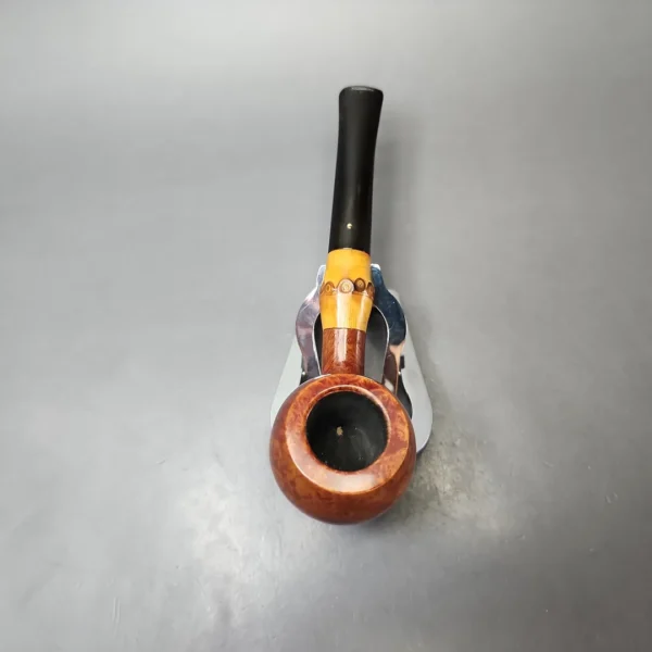 Savinelli Punto Oro 313 Smooth Prince w/ Bamboo Estate Briar Pipe, Italian Estates - Image 6