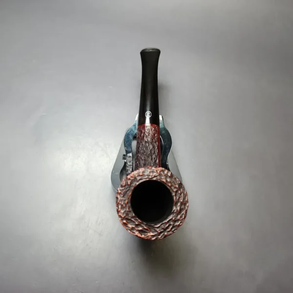 James Upshall Bark Group 6 Rusticated Zulu Estate Briar Pipe, Unsmoked - Image 7