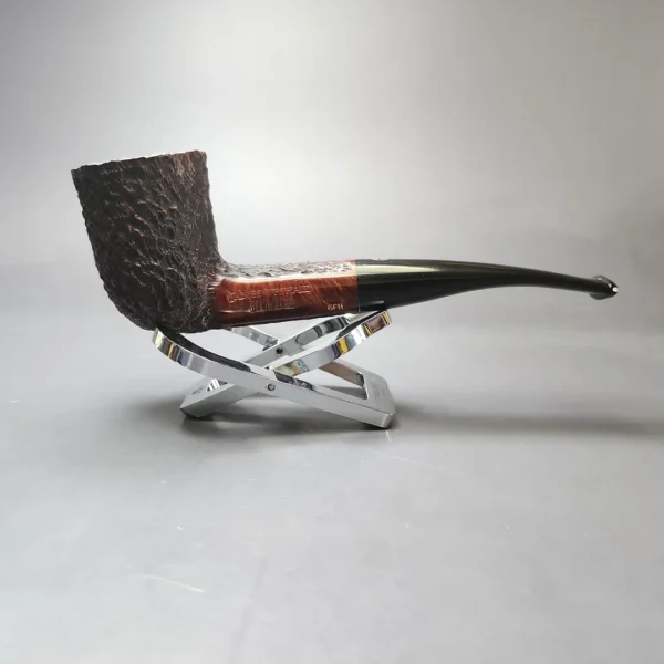 James Upshall Bark Group 6 Rusticated Zulu Estate Briar Pipe, Unsmoked - Image 8
