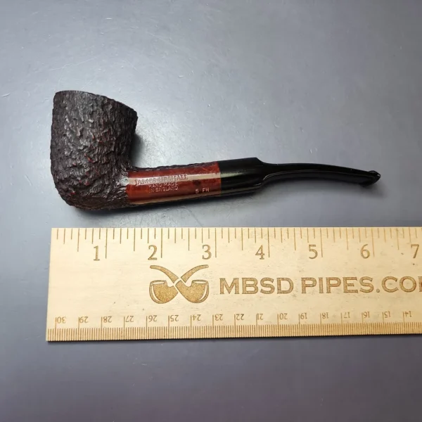 James Upshall Bark Group 5 Rusticated Dublin Estate Briar Pipe, Unsmoked - Image 8