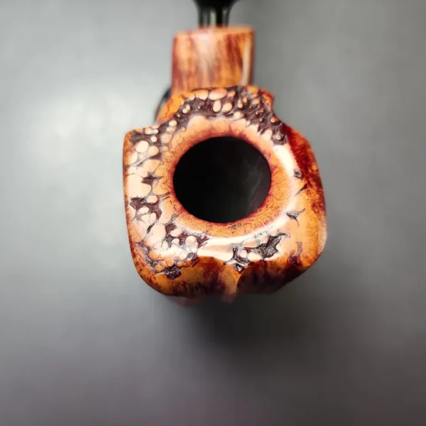 Nording Red Grain 1 Smooth Freehand Estate Briar Pipe, Unsmoked - Image 4