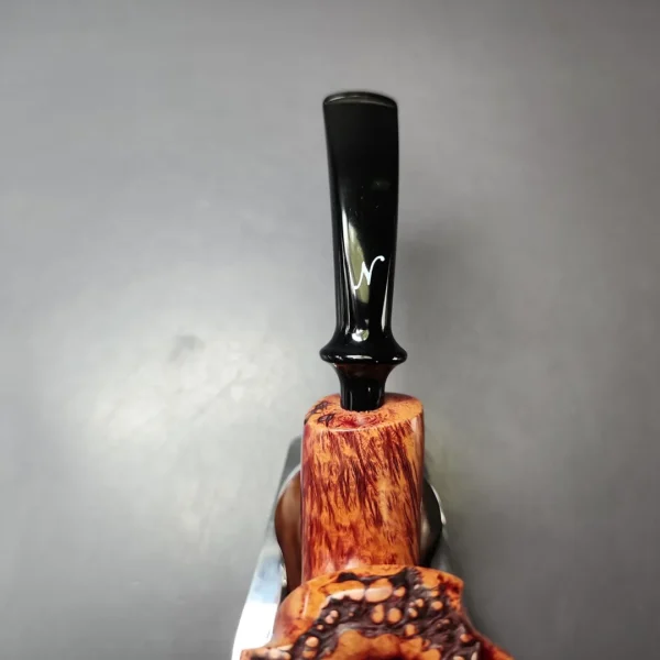 Nording Red Grain 1 Smooth Freehand Estate Briar Pipe, Unsmoked - Image 5