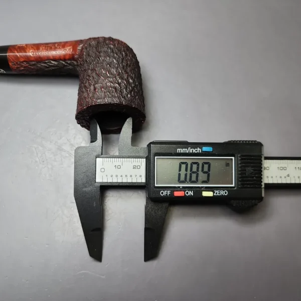 James Upshall Bark Group 6 Rusticated Zulu Estate Briar Pipe, Unsmoked - Image 10