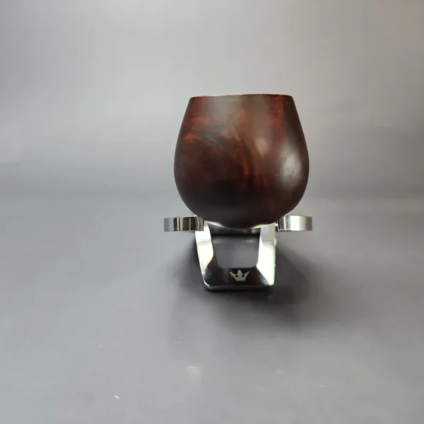 MBSD Briars by Piero Vitale Sienna Contrast Smooth Author w/ Zebrawood Briar Pipe, New - Image 3