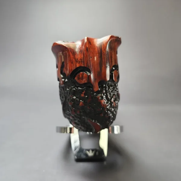 Nording Moss Partially Rusticated Freehand Estate Briar Pipe, Unsmoked - Image 4