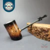 MBSD Meerschaum Deluxe Smooth Poker Block Meerschaum Pipe, New