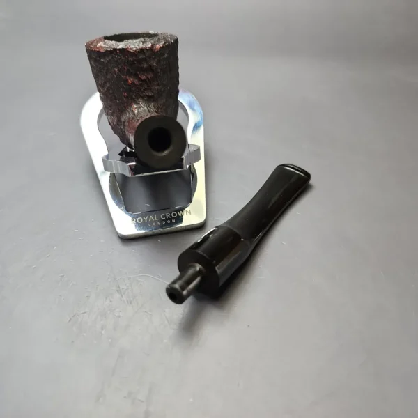 James Upshall Bark Group 5 Rusticated Dublin Estate Briar Pipe, Unsmoked - Image 11