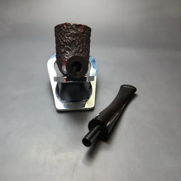 James Upshall Bark Group 6 Rusticated Zulu Estate Briar Pipe, Unsmoked - Image 12