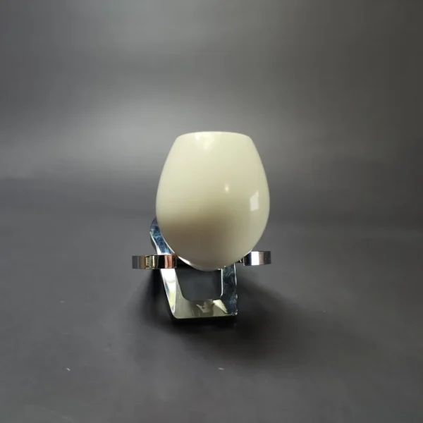 Smooth Apple w/ Blue Stem & Case Estate Block Meerschaum Pipe, Unsmoked - Image 4