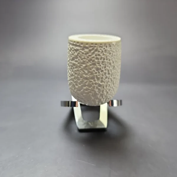 MBSD Meerschaum Deluxe Rusticated Billiard Block Meerschaum Pipe, Briar-Mortise, New - Image 3