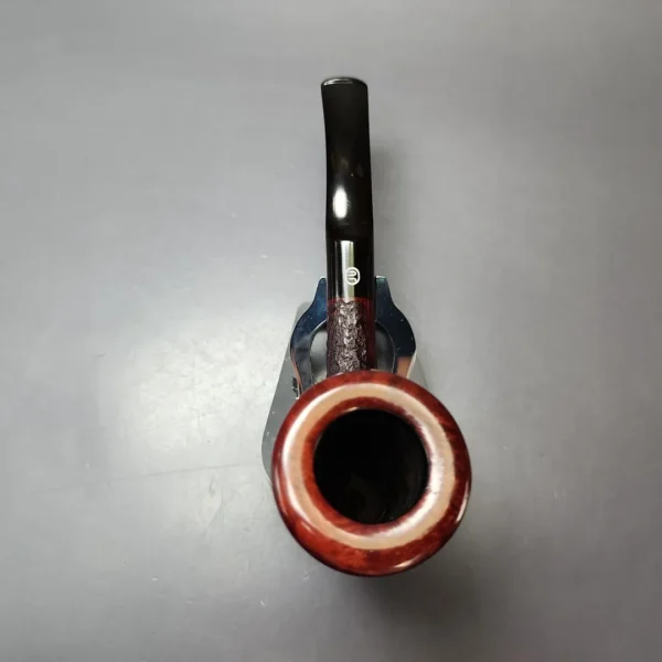 James Upshall Bark Group 6 Partially Rusticated Calabash Estate Briar Pipe, Unsmoked - Image 6