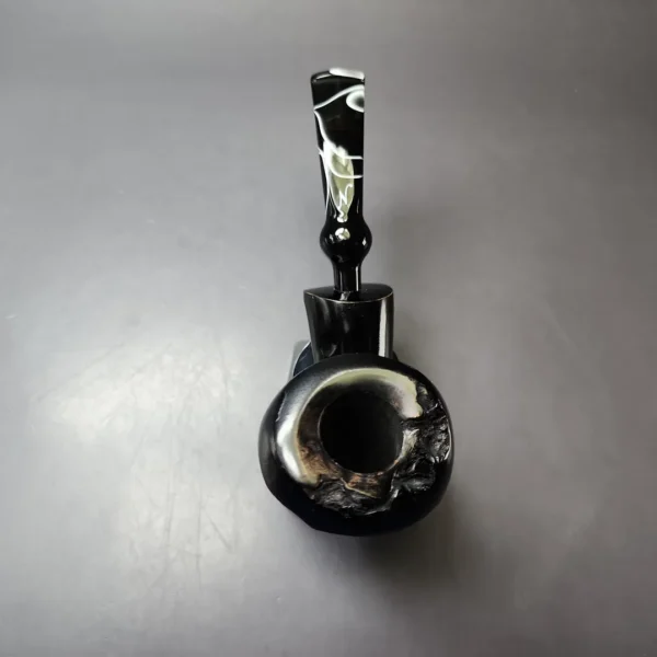 Nording Black Smooth Freehand Estate Briar Pipe, Unsmoked - Image 6