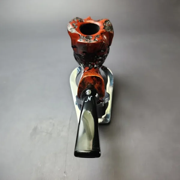 Nording Moss Partially Rusticated Freehand Estate Briar Pipe, Unsmoked - Image 5