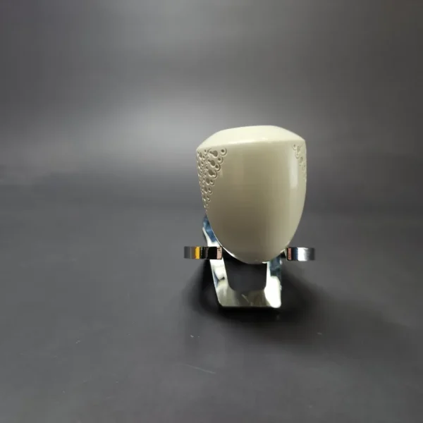 Patrial Latice Dublin w/ Blue Stem & Case Estate Block Meerschaum Pipe, Unsmoked - Image 4