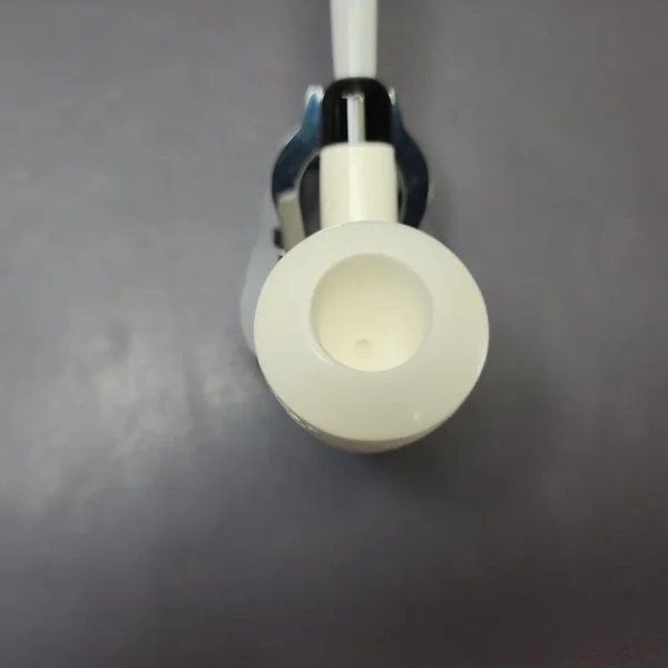 Patrial Latice Dublin w/ Blue Stem & Case Estate Block Meerschaum Pipe, Unsmoked - Image 5