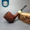 MBSD Briars by Piero Vitale Vintage Sandblasted Billiard w/ Boxwood Briar Pipe, New