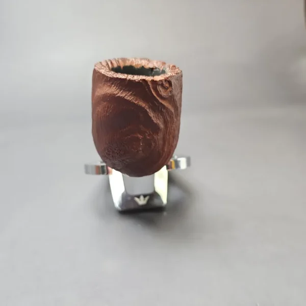 MBSD Briars by Piero Vitale Vintage Sandblasted Billiard w/ Boxwood Briar Pipe, New - Image 3