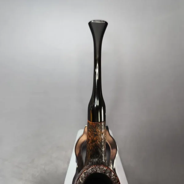 Sasieni Slendaline 59 R Sandblasted Bent Billiard Estate Briar Pipe, English Estates - Image 5