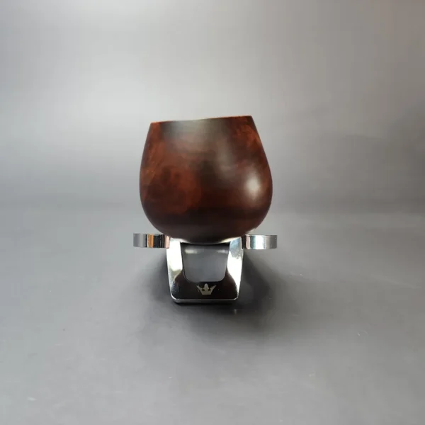 MBSD Briars by Piero Vitale Sienna Contrast Smooth Author w/ Zebrawood Briar Pipe, New - Image 3