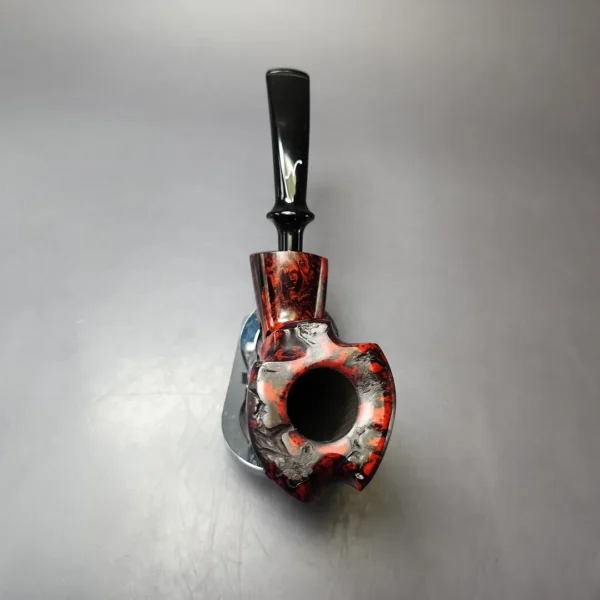 Nording Moss Partially Rusticated Freehand Estate Briar Pipe, Unsmoked - Image 6