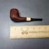 MBSD Briars by Piero Vitale Vintage Sandblasted Billiard w/ Boxwood Briar Pipe, New - Image 9