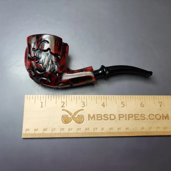 Nording Moss Partially Rusticated Freehand Estate Briar Pipe, Unsmoked - Image 8