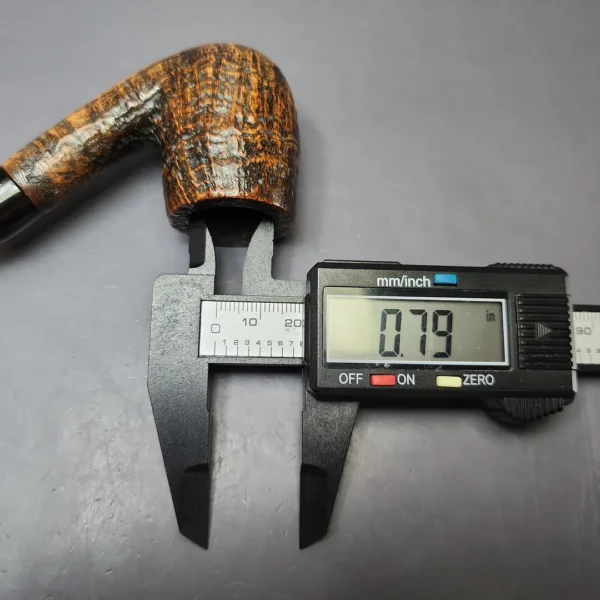Sasieni Slendaline 59 R Sandblasted Bent Billiard Estate Briar Pipe, English Estates - Image 11