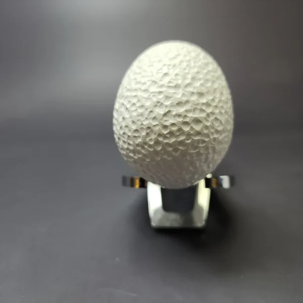 MBSD Meerschaum Silver Rustic Stubby Egg Reverse Calabash Block Meerschaum Pipe, New - Image 3