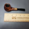 MBSD Briars by Piero Vitale Sienna Contrast Smooth Author w/ Zebrawood Briar Pipe, New - Image 8